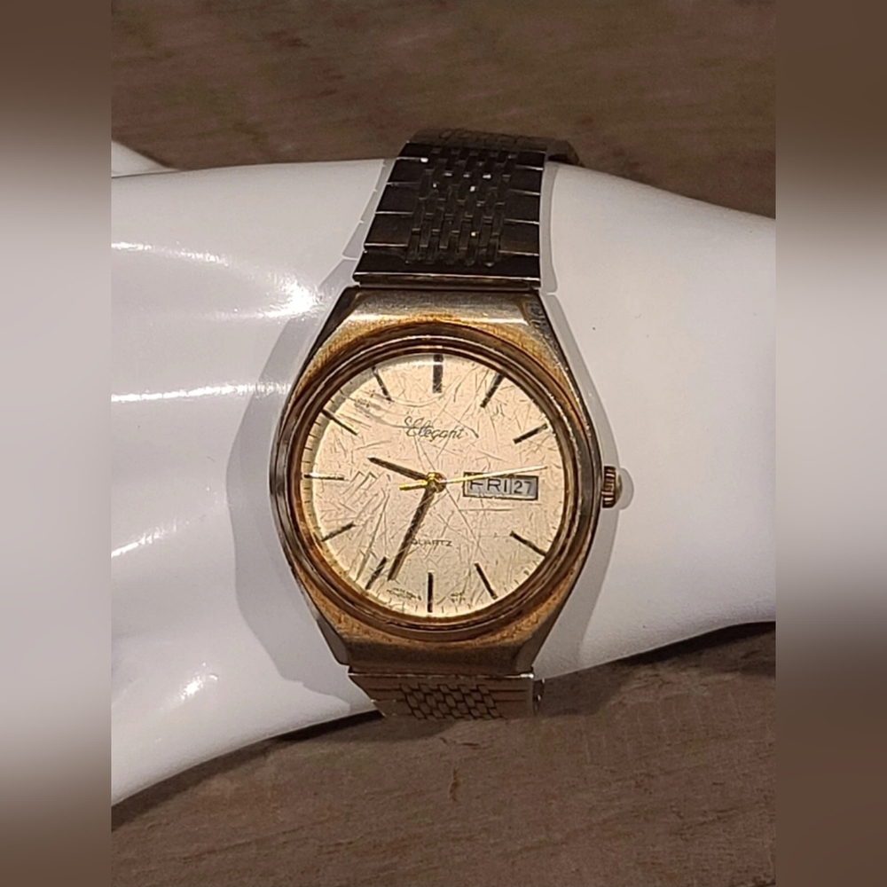 Elegant Quartz Japan Hong Kong Movt Dial Watch Wristwatch [Read Details]